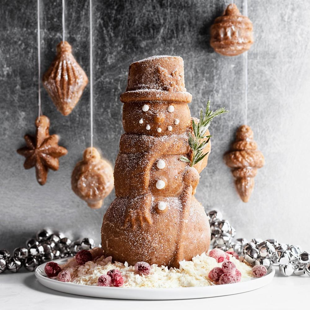 Nordic Ware Non-Stick Cast Aluminium 3D Snowman Pan | Williams